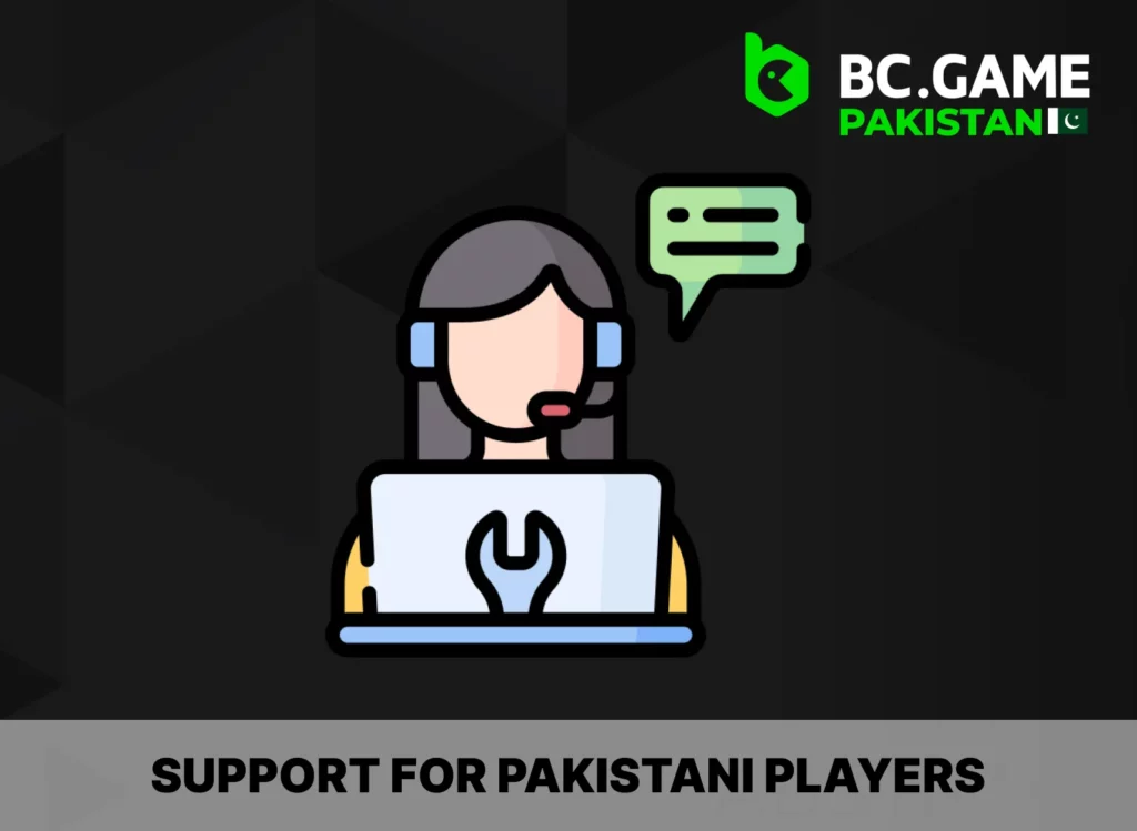 If you have any problems you can reach BC Game support team