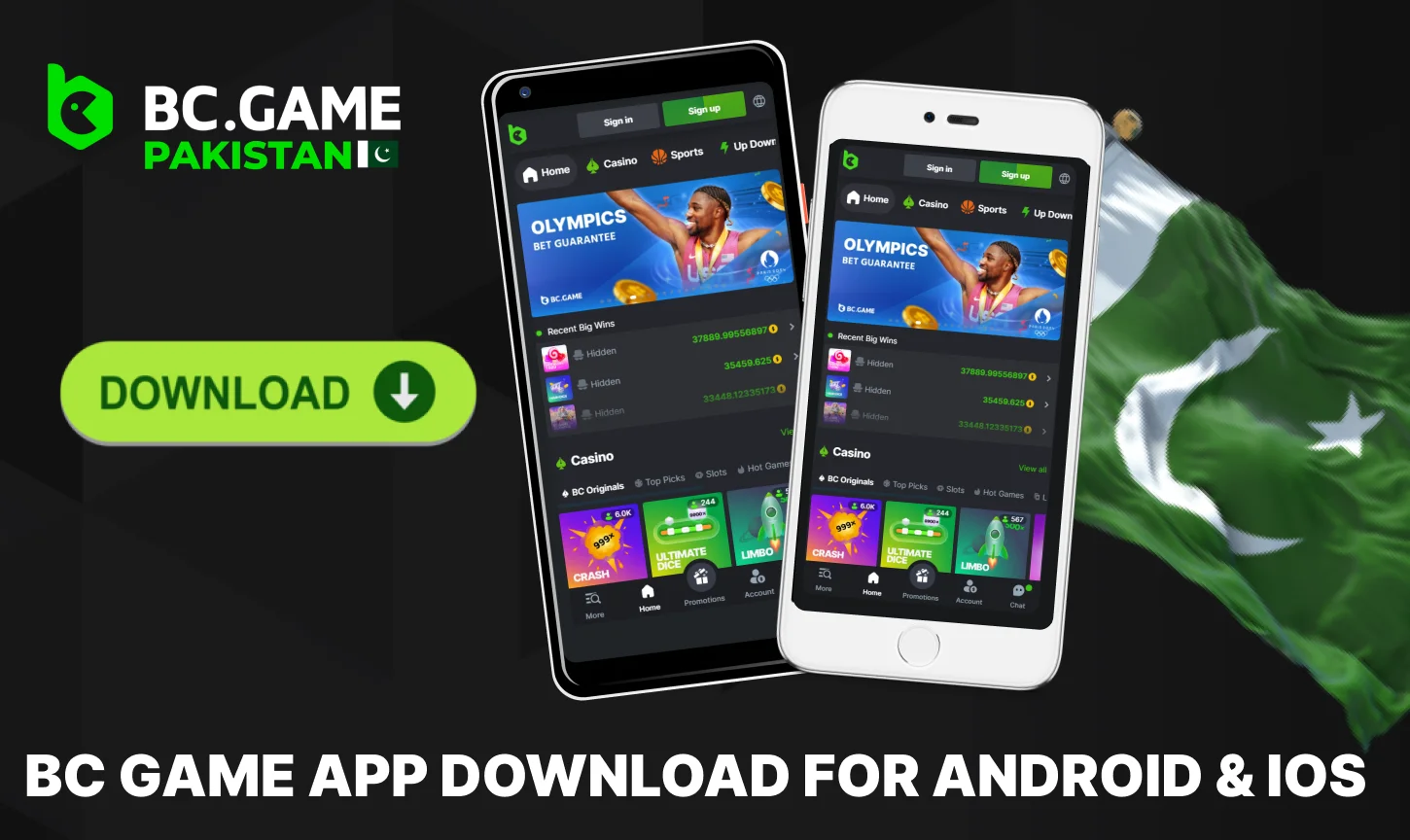 BC Game app for Pakistani players