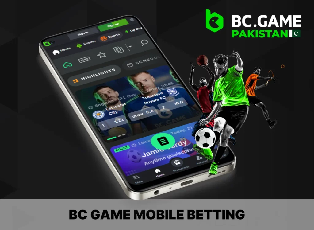 BC Game mobile betting