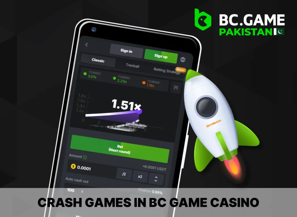 Crash games for Pakistani in BC Game