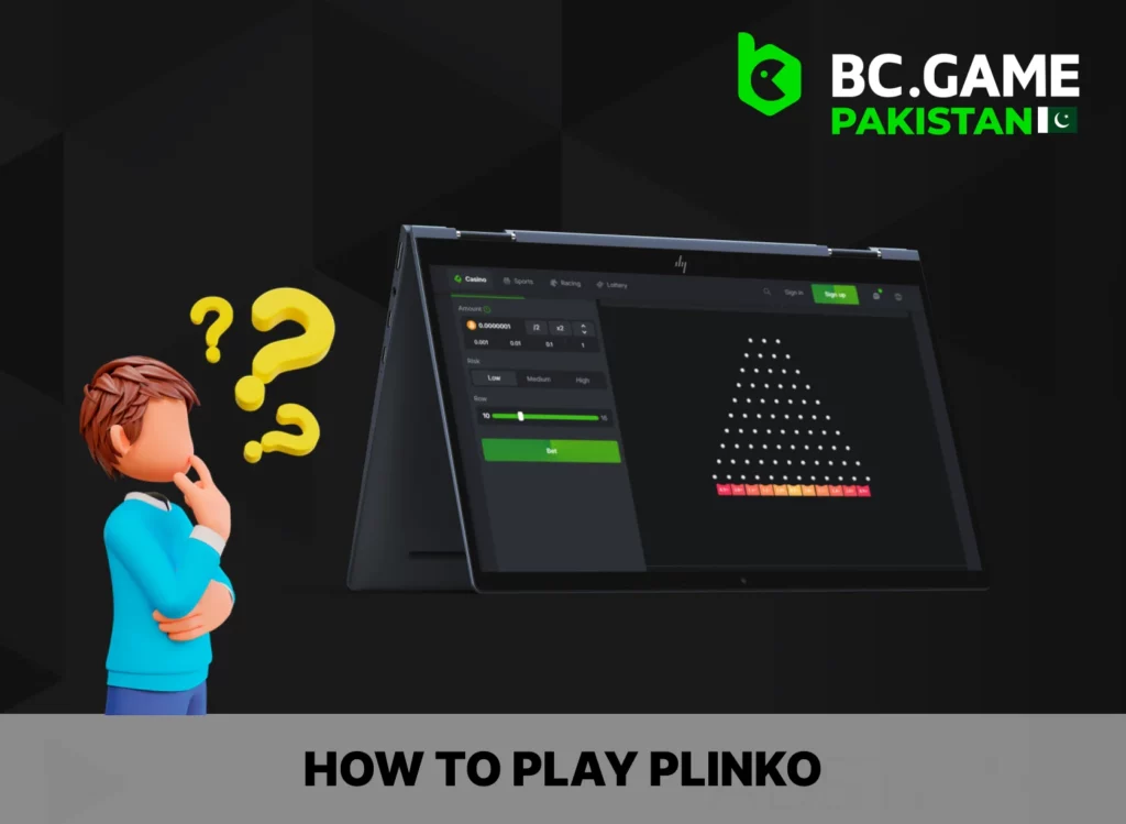 How do I play plinko at BC Game for Pakistanis