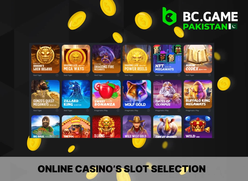 BCGame cllection of slot games