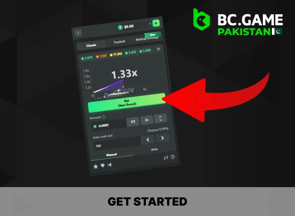 BC Game Pakistan - Start playing