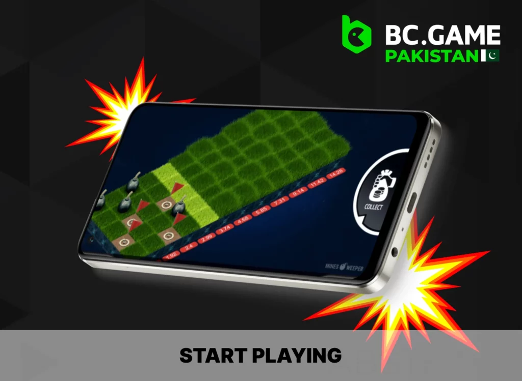 Start playing at BC Game for Pakistani players