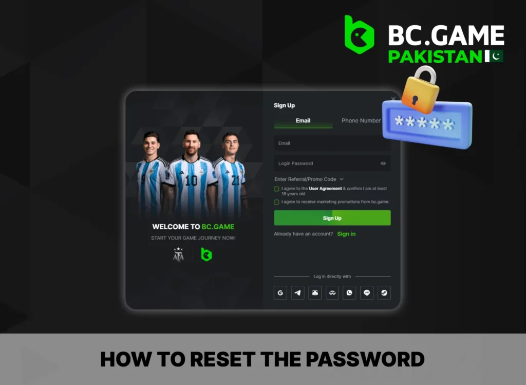 Easily reset your password on BC Game with step-by-step instruction