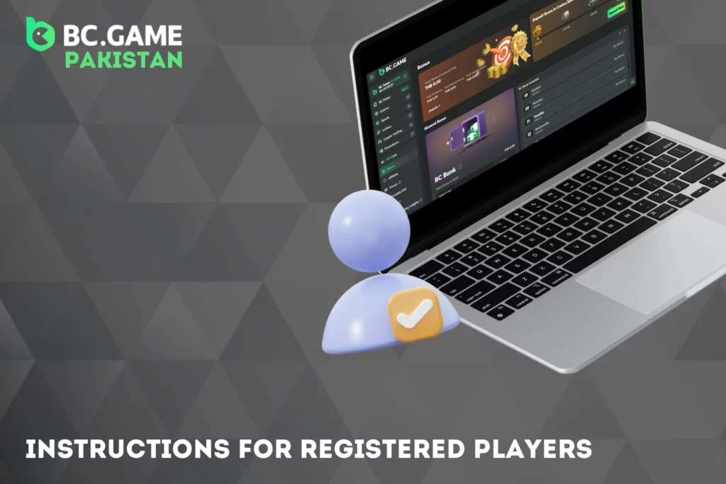 BC.Game bonus code activation for registered players
