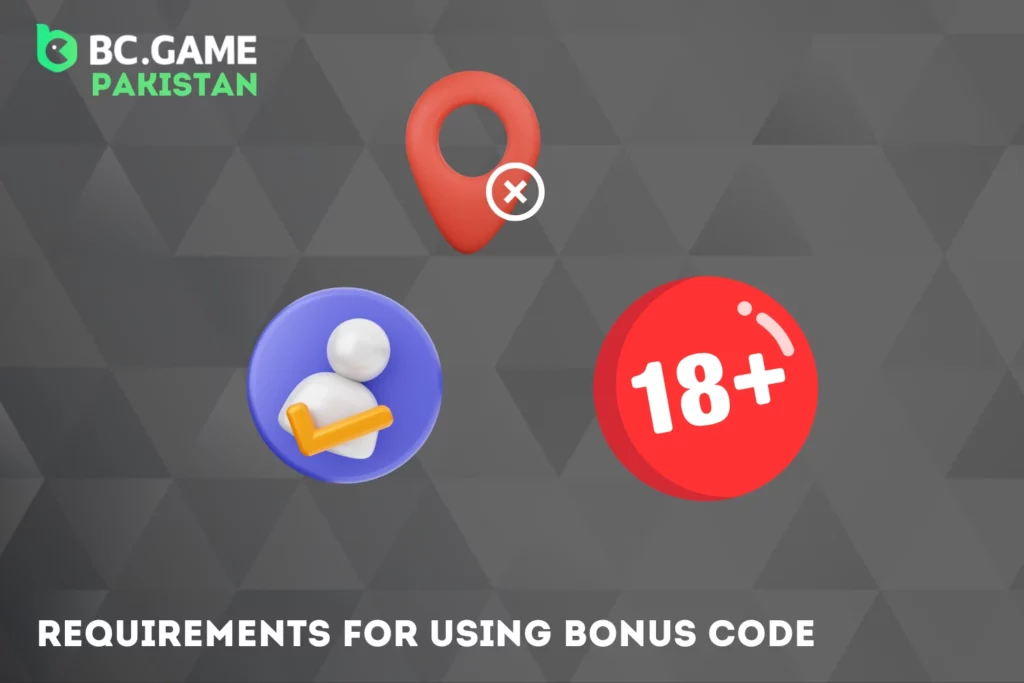 Requirements outline the necessary conditions to successfully apply bonus codes
