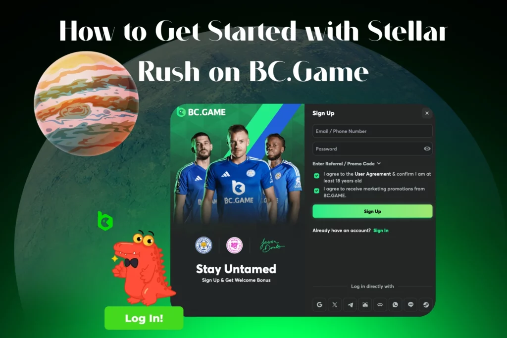 How to Get Started with Stellar Rush on BC.Game