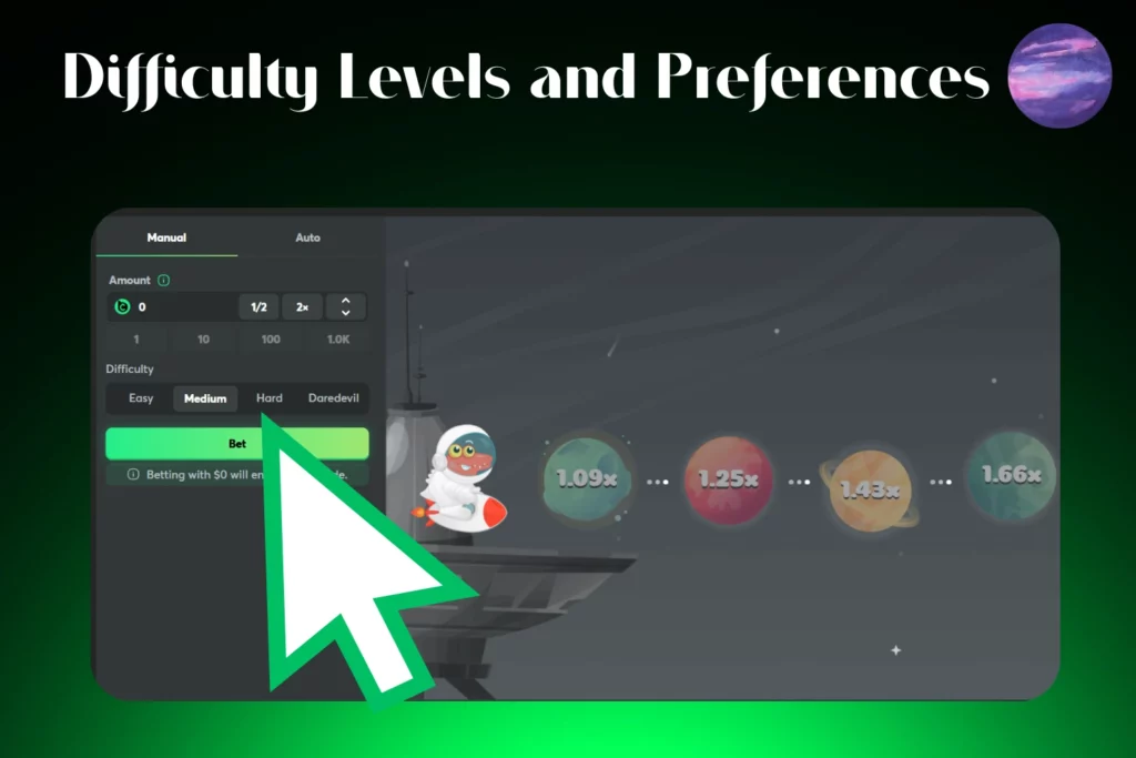 Stellar Rush Difficulty Levels