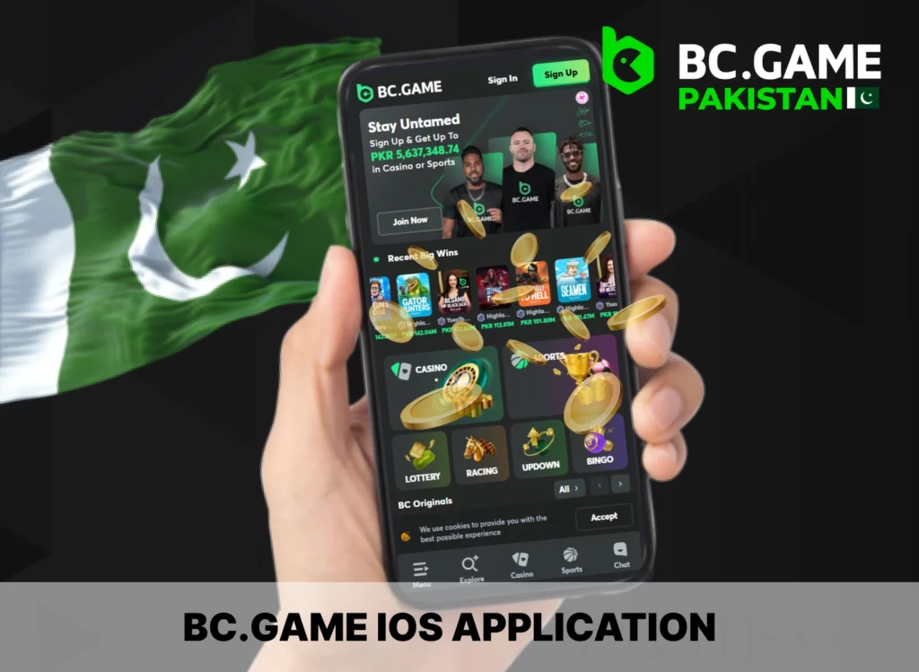 iOS app BC Game in Pakistan