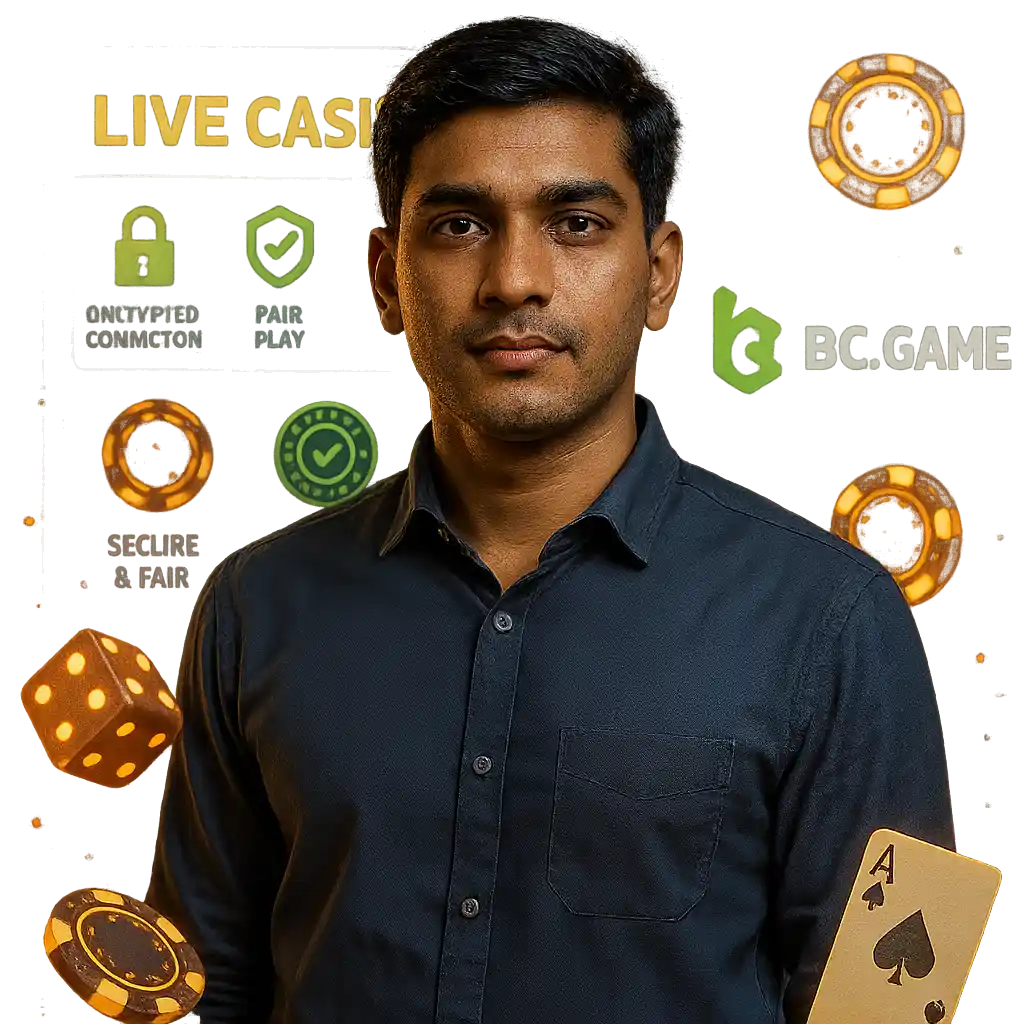 BC Game live casino offers secure gameplay