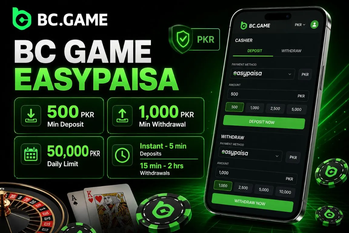 BC Game Easypaisa Transaction Limits and Processing Times